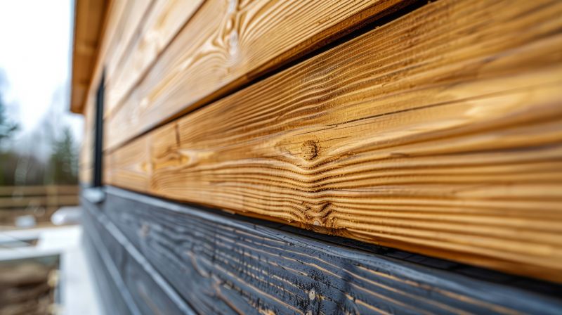 Close-up of Wood Siding Details
